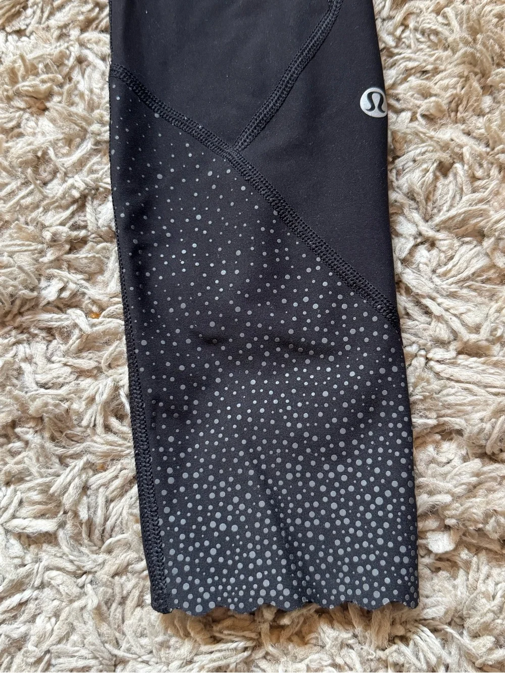 lululemon athletica Black High-Rise Leggings with Studded Ankle